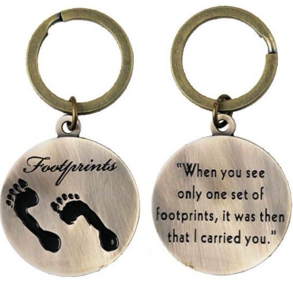 Footprint key chain - Picture 1 of 3